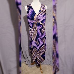 Chicos Scarf Print Haley Dress, Size 3